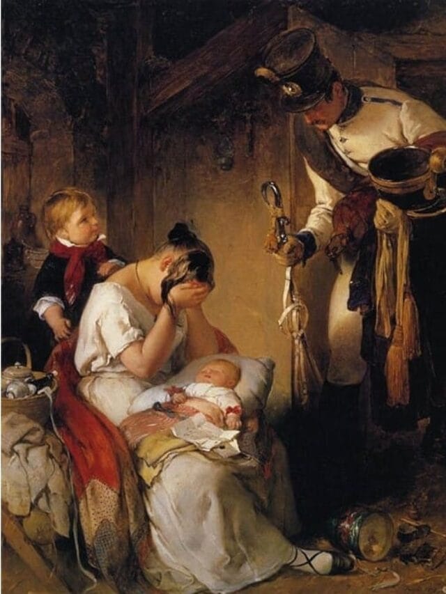 The Sad Message by Peter Fendi (1838)