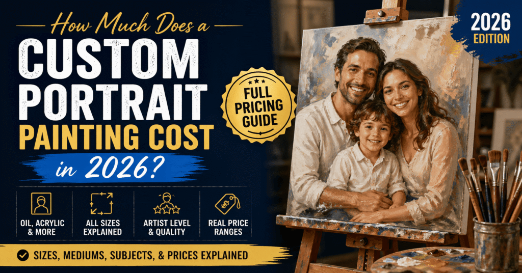 Custom Portrait Painting Cost in 2026 (Full Pricing
